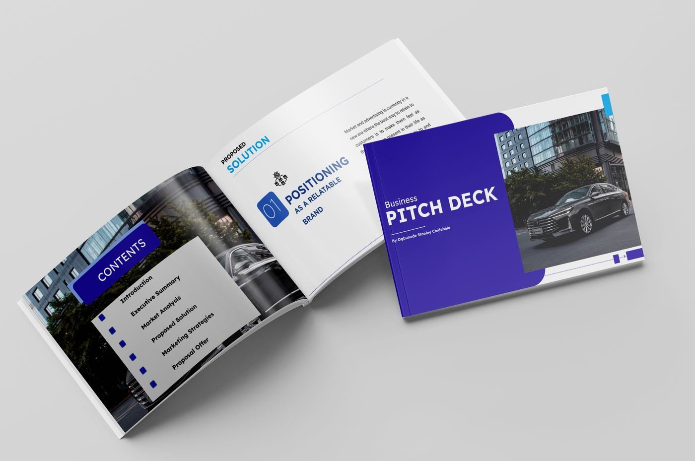 Business pitch deck design