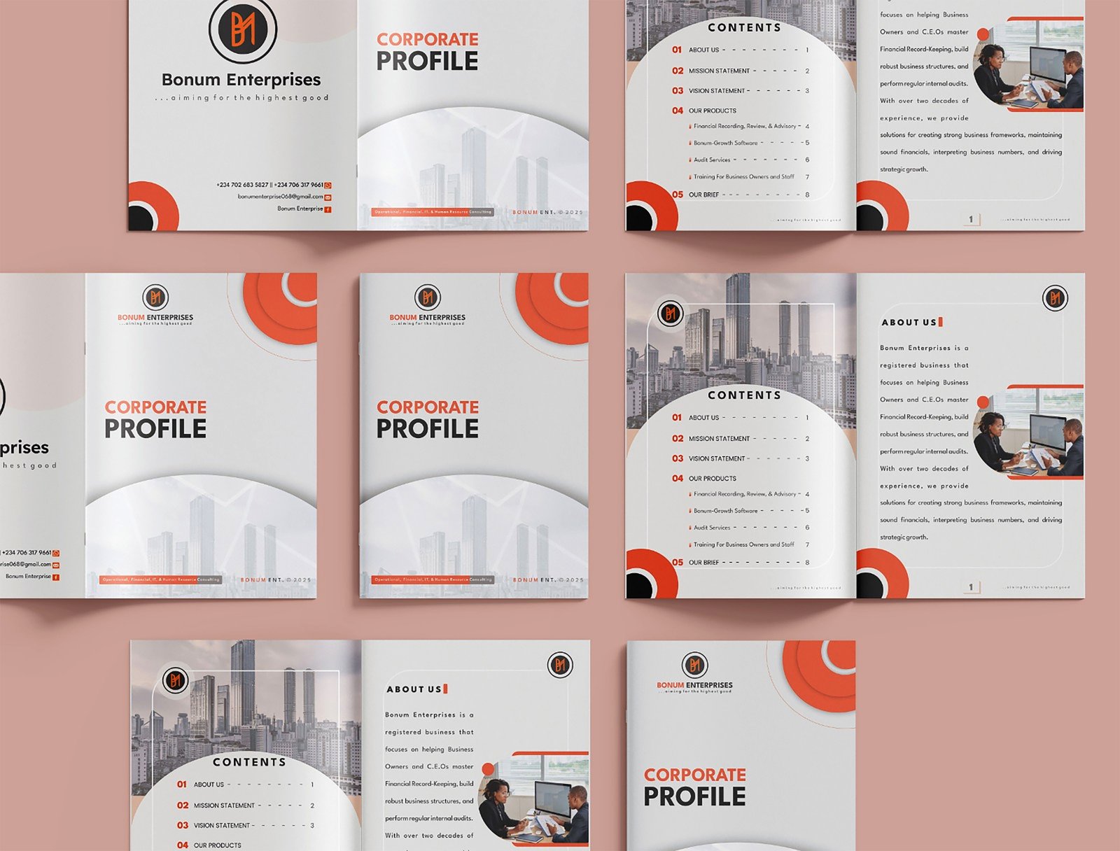 Bonum Enterprises Corporate Profile Design Lagos